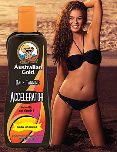 Australian Gold AGDTA250lot Dark Tanning Accelerator Lotion OHNE Bronzer (1x 250ml)