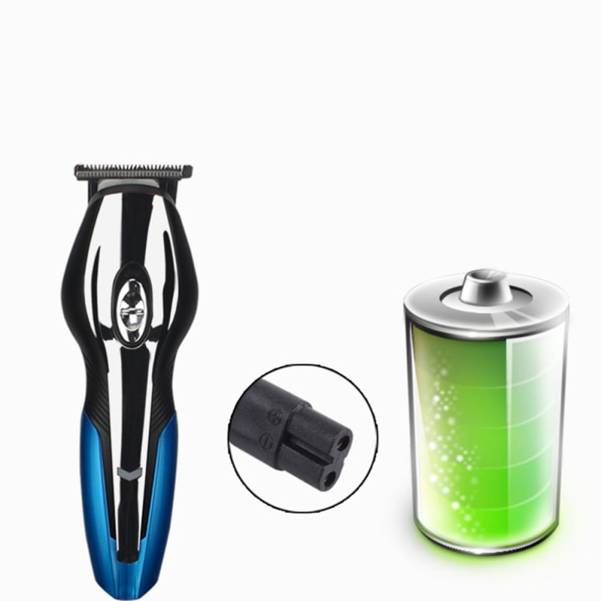 SUPVOX Set Taglio Chioma Multifunzione Uomo con Rasoio Elettrico Nero Usb, Design Compatto in Abs con Batteria e Lama per Incisioni, per Barba e Naso