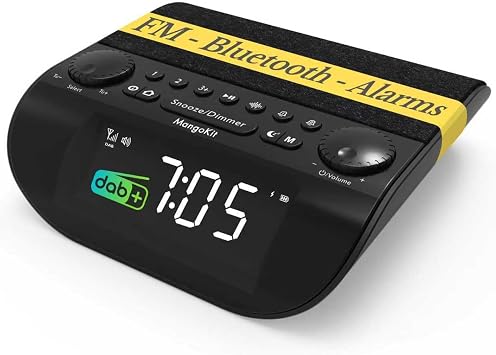 UP-Pro Bedside Alarm Radio, DAB& Bluetooth, 90dB Alarm