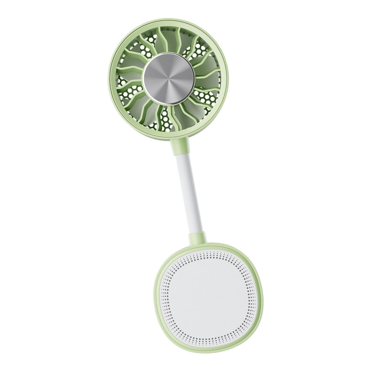 Ventilateur à pince rechargeable USB avec aimant et tête pivotante à 360°