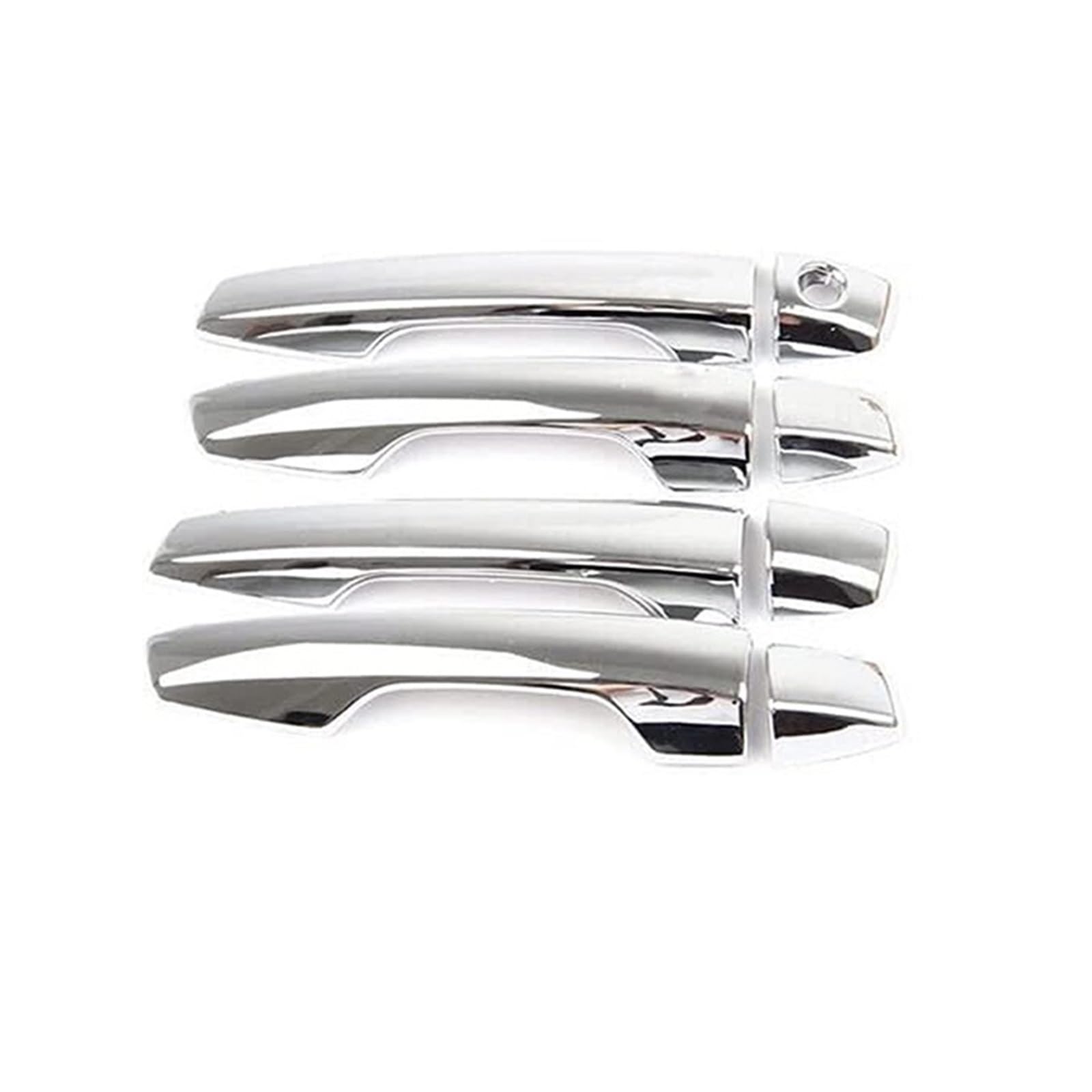 Drezzo Car Exterior Door Handle for Mitsubishi for Eclipse for Cross 2018-2022 Chrome Car Door Handle Cover Trim Cap Exterior Sticker(4Handle 1 Keyhole)