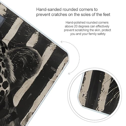 Báscula Digital Corporal Rayada Leopardo Alta Precisión miniatura 4