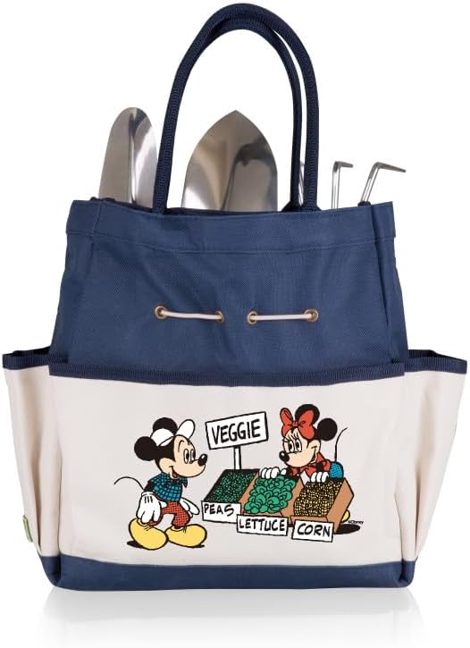 Miniatura 3 de PICNIC TIME Disney Mickey Mouse y Minnie Mouse - Bolsa de jardín con juego de herramientas, bolsa organizadora de herramientas de jardín, regalos de