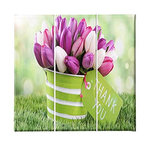 Tableau Fleurs nature pour salon et chambre : ensemble déco 3 pièces Homemania