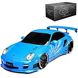 Aus Resin mit Plastikteilen GT-Spirit Porsche 911 997 Coupe Liberty Walk LB Performance Blau 2004-2011 KJ011 limitiert 1 von 504 Stück Asia Edition 1/18 Modell Auto
