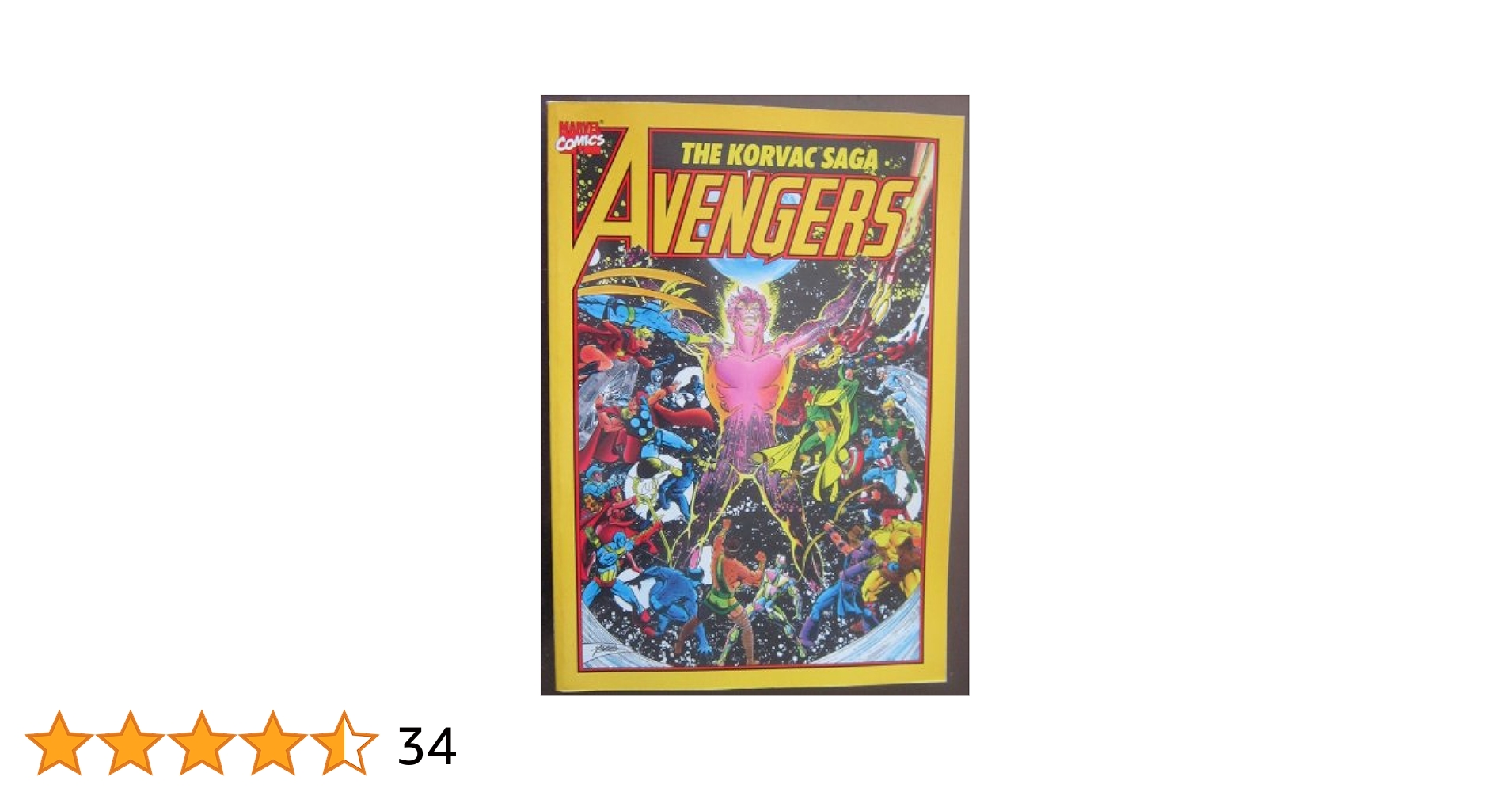 英語版・アメコミ　AVENGERS THE KORVAC SAGA Amazon.com: Avengers the Korvac Saga: 9780785109198: Jim