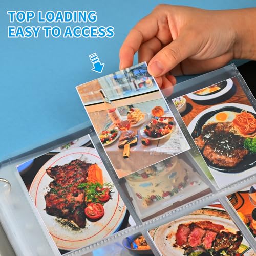 Craftinova 300 Pack 9 Pocket Card Sleeves Binder Sheets,Clear Trading Card Sleeve Pages Protector For 3 Ring Binder,11 Holes Trading Card Binder Sleeves Fit For Baseball,Football,Game,Business Cards thumb #5