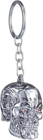 Terminator Skull Head Keychain Men Women Fashion Pendant Keyring ...