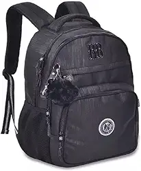 Mochila De Costa Escolar Preta 17,5' Rebecca Bonbon - Clio