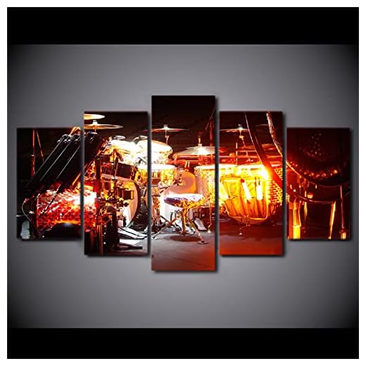 5 Pieza Cuadro en Lienzo 150x80CMInstrumento musical Impresiones sobre Lienzo 5 Piezas Lienzos Moderno Arte Sala Decoración Regalo de halloween