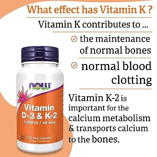 Now Foods, Vitamin D3 & K2, 1,000IU, 120 Capsules, Lab-Tested, Multivitamins, Gluten Free, Soy Free, Vegetarian - Image 6