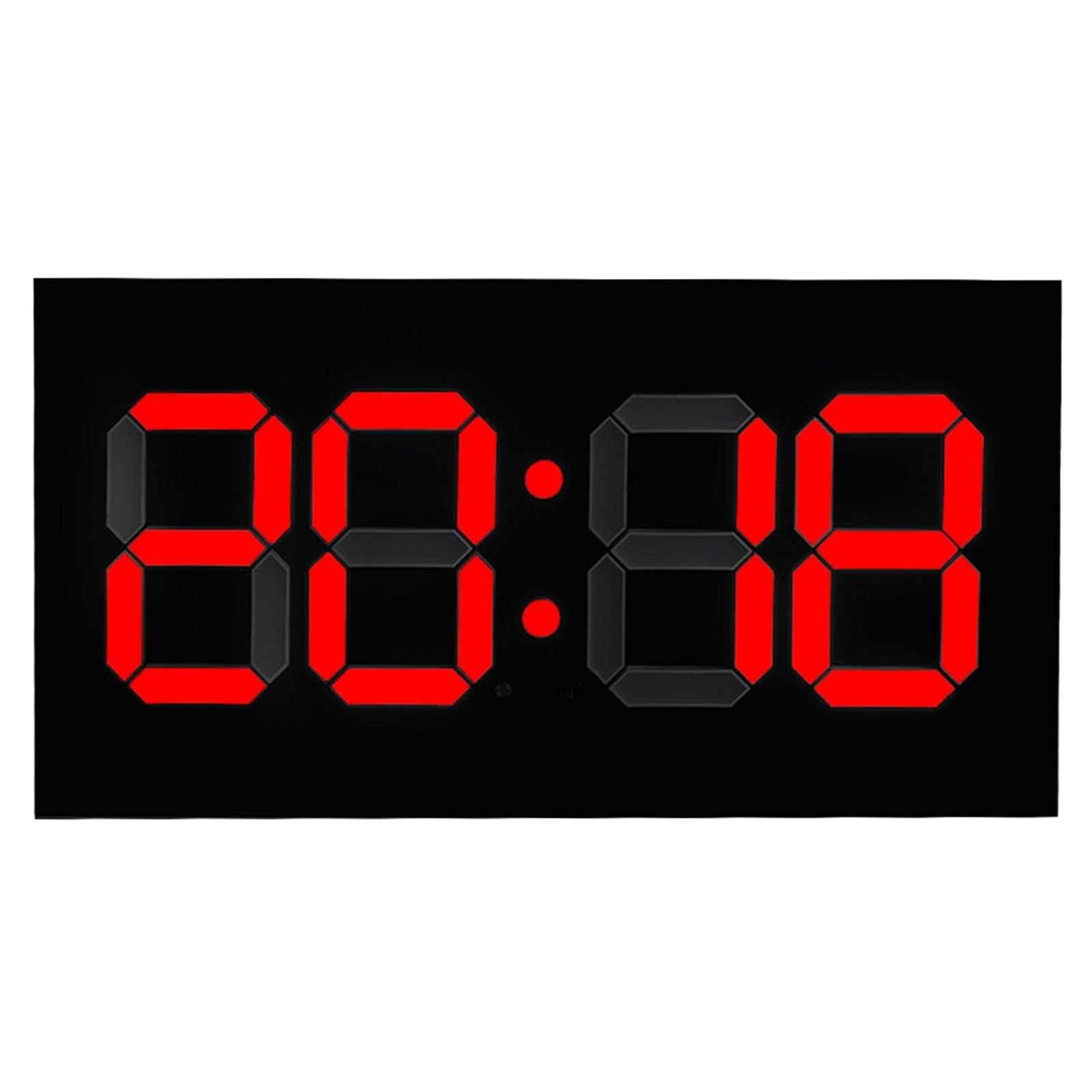 Gran reloj digital con números y control remoto, ahorro de energía acrílico 3D despertador, perfecto para el hogar y la oficina (enchufe de la UE)