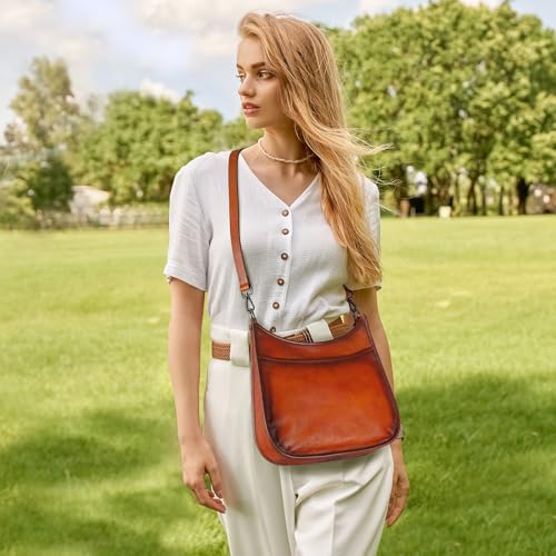 Bolso Iswee Crossbody para mujer en cuero genuino miniatura 2