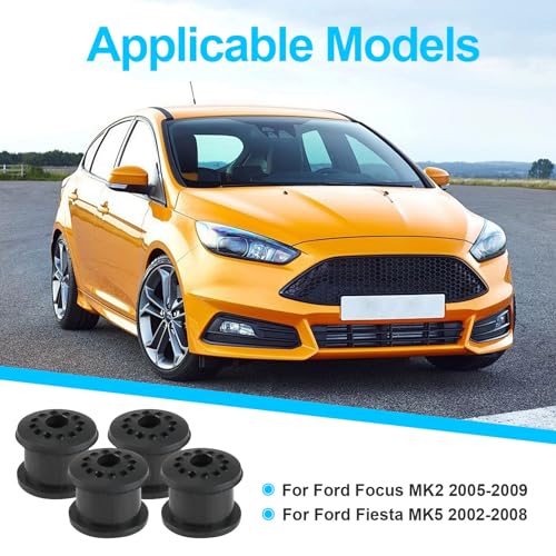 4 Stück Schalthebel Dichtung für Ford Fiesta und Focus 1998-2009 4S6P7412AA, Manuelle Schaltgetriebe Dichtung, Reparatursatz Gummi, Schwarz