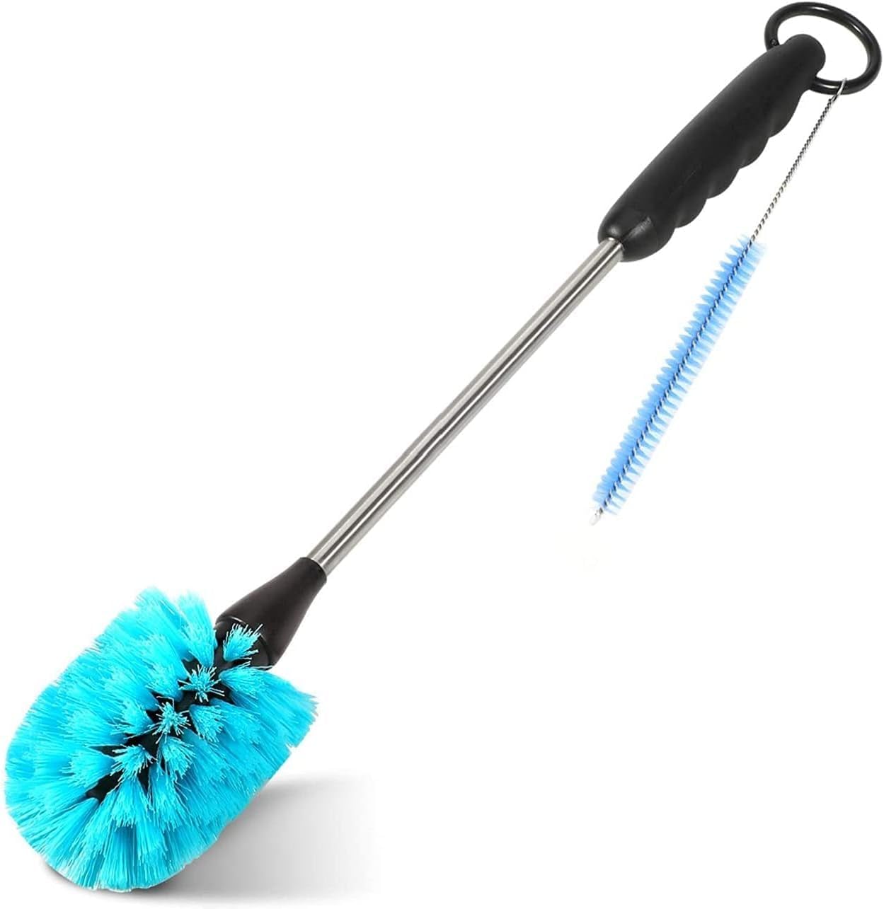 Alices Bottle Cleaning Brush,Bottle Brush,15'' Long Handle Water Bottles Cleaner for Baby Bottles,for Bottles, Sports Bottle, Vase, Glassware, and Smaller Diameter Openings, Blue, 38 * 5.5cm
