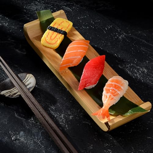 Plato grande japonés para sushi y sashimi NUOBESTY miniatura 4