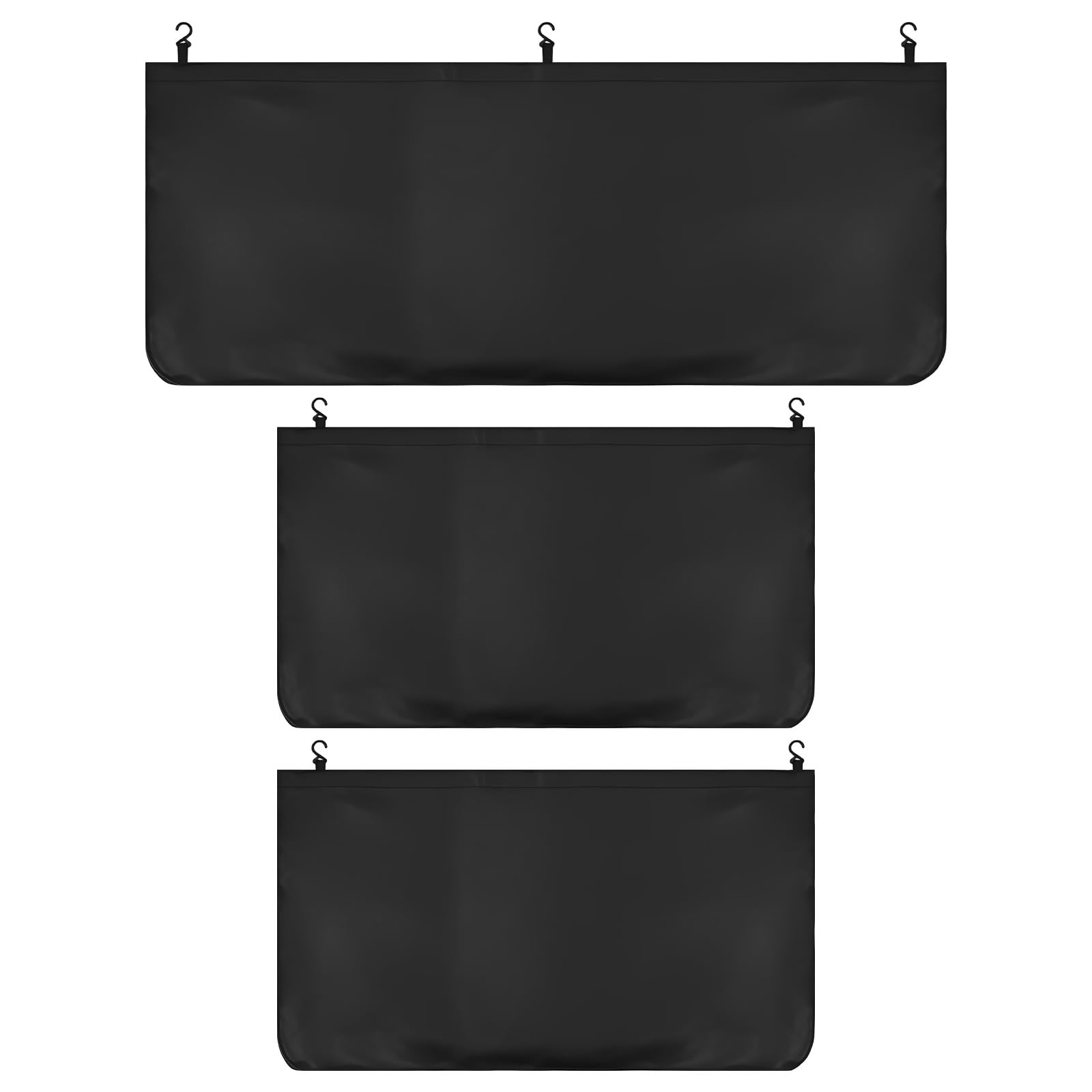 3Pcs Fender Covers for Mechanics, Microfiber Leather Car Fender with Stronger Magnets & Hooks Automotive Fenders Protector Mats Pads for Sedans Trucks SUVs Station Wagon - Size L