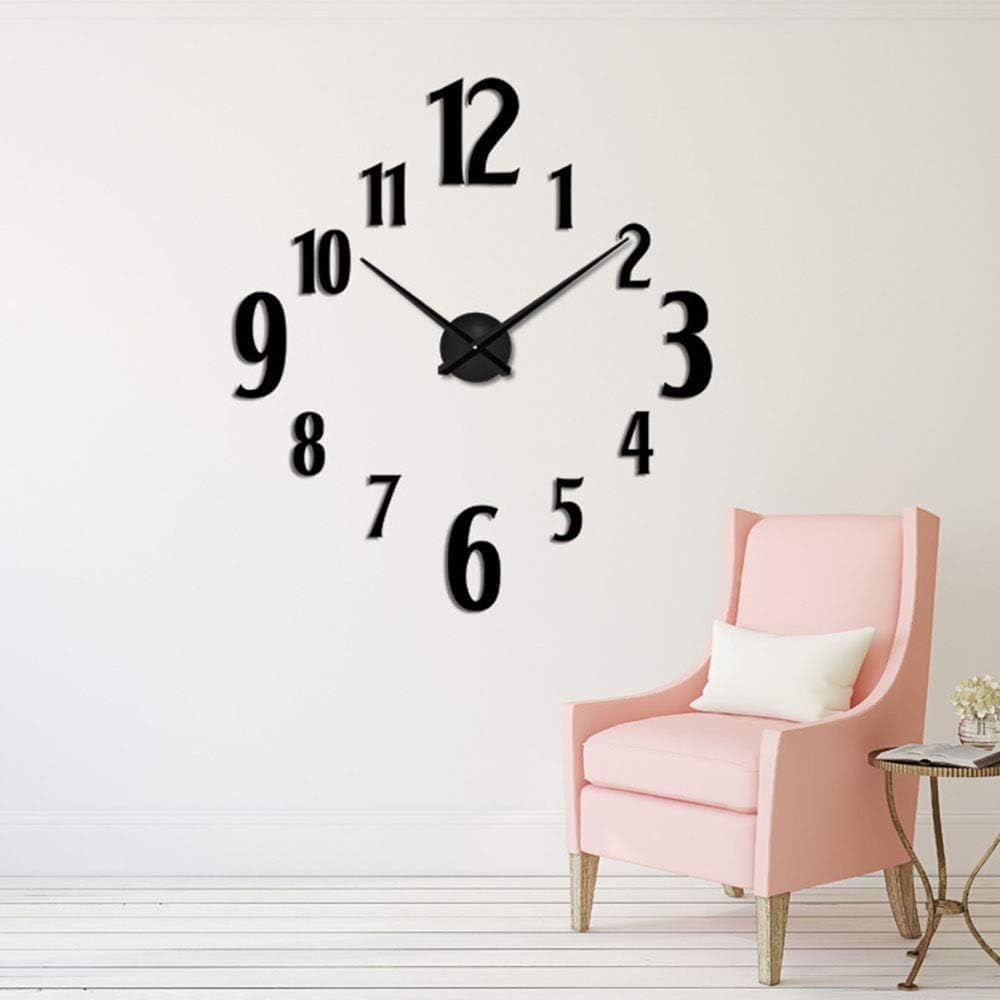 Wall Clock DIY Mirror Creative Clock Dimensional Decorative Wall Stickers 3D Digital Clock Quality Acrylic Mirror Clock
