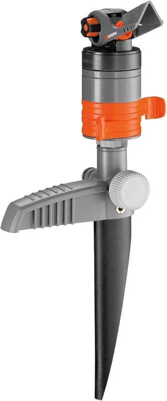 8144-20 Aspersor Turbo Drive, Tipo Púa, Gris/Naranja, Riego hasta 450 m²