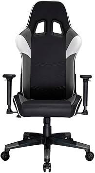Game Chair Racing Style Game Chair Ergonomic Leather Seat High Back Racing Supervisor Game Chair Office Chair Color White, Size 129-139*70*56cm