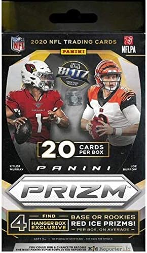 2020 Panini Prizm Football Hanger Box - 20 Cards Per Box