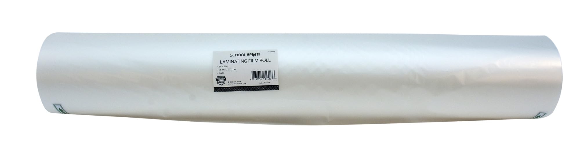 School Smart Laminating Film Roll, 25 Inches x 500 Feet, 1.5 mil Thick, High Gloss