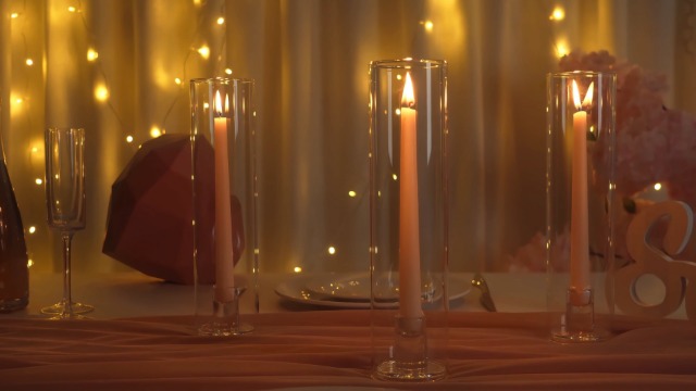 Candelabro Acrilico 6 Bracci - Portacandele Trasparente Per Matrimoni E Feste