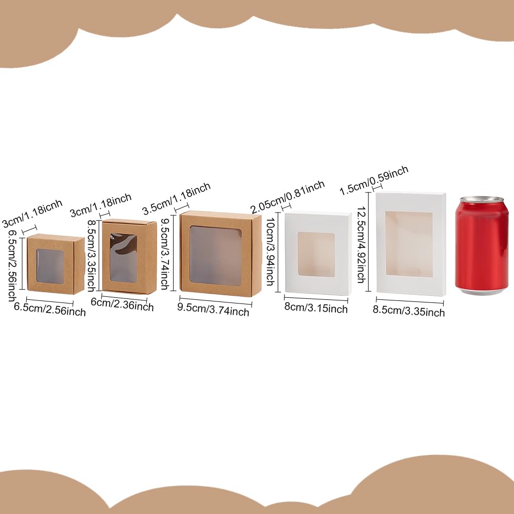 Gebaksdozen Met Venster | 17x17x8cm | Cupcakes (100 stuks