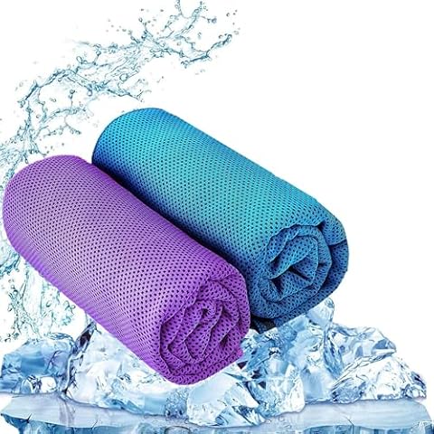 Cooling Towel for Gym, Sports & Travel (Pack of 2) Instant