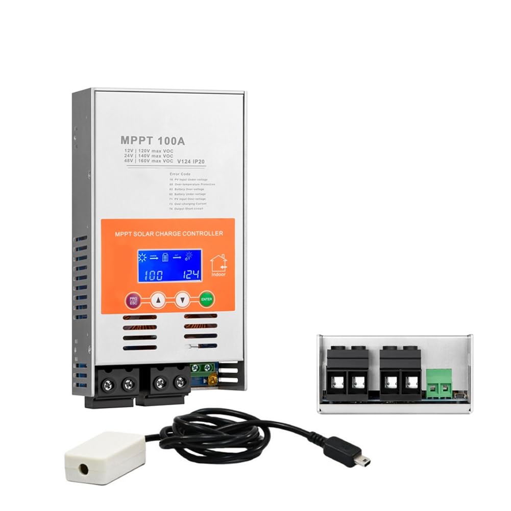 Jnchdghwa 100A MPPT Solar Charge Controller for Lead-Acid Battery WiFi MPPT Solar Charge Controller for Lithium Battery