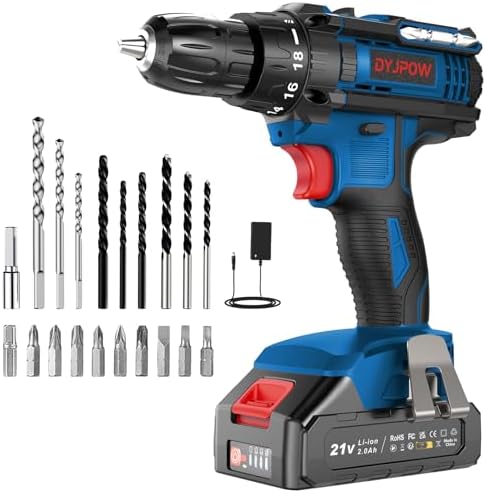 Domo 5 21V Taladro Atornillador Bateria con 2.0Ah Batería, Atornillador ...