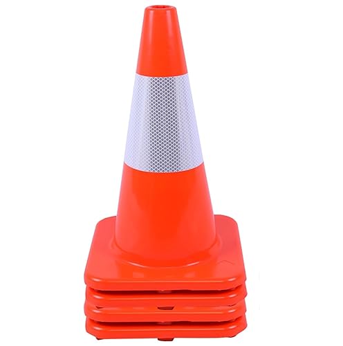 Miniatura 11 de (8 conos) BESEA - Conos de tráfico de 12 pulgadas para entrenamiento de fútbol, conos deportivos de estacionamiento en carretera con collar