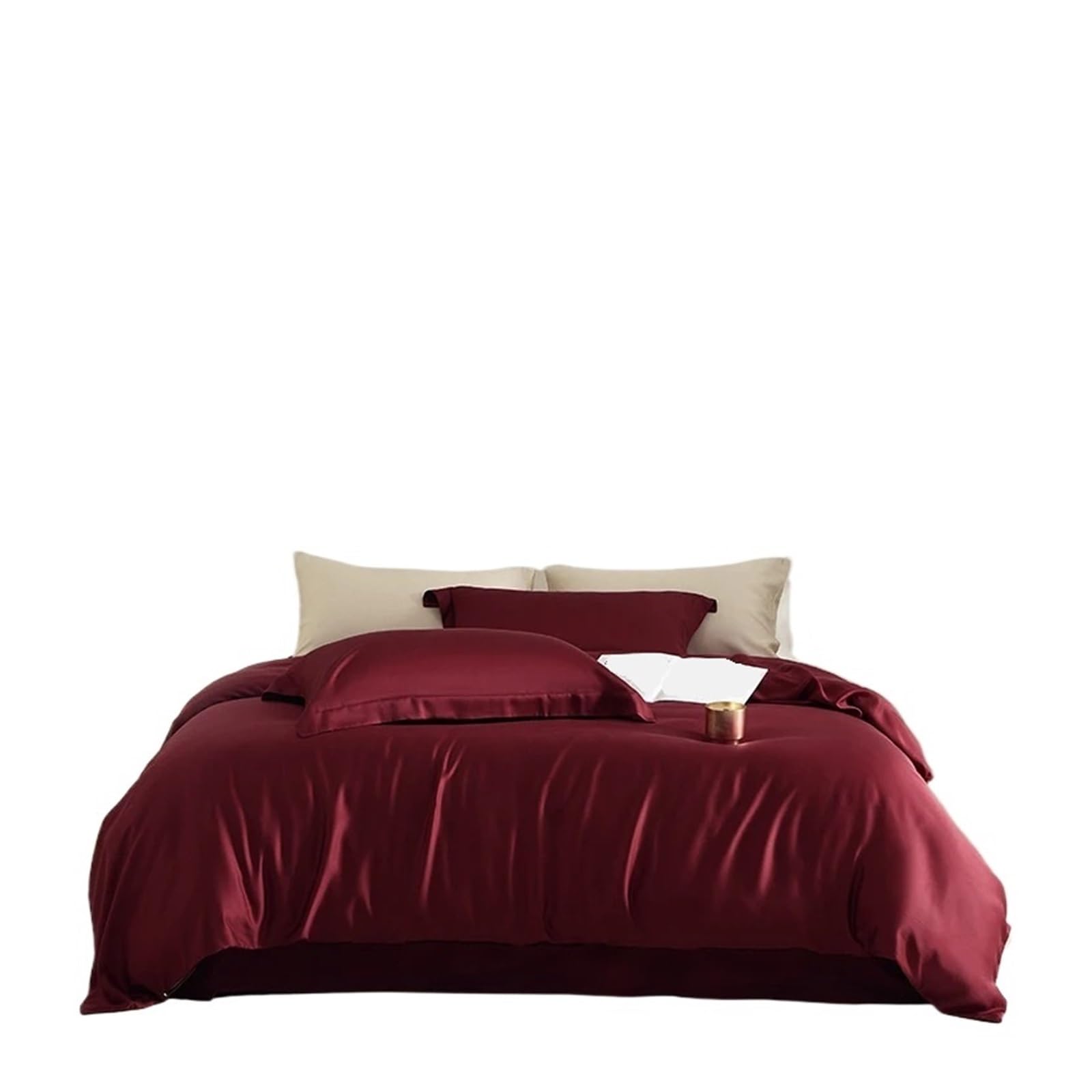 Linge de lit ensemble de literie housse couette douce drap plat taies d'oreiller 4pcs