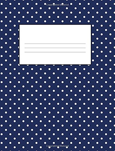 Carnet de composition bleu marine ligné 18,8x24,6 cm 140 pages format cahier
