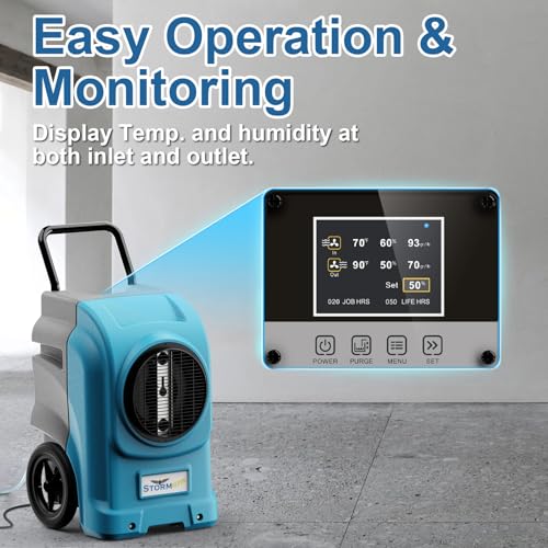 Image of ALORAIR 270 PPD LGR Commercial Dehumidifier with Pump & Drain Hose, Portable Industrial Dehumidifiers with Wheels for Water Damage Restore, Basement, Garage, 6 Years Warranty