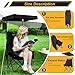 YOUNG WOOD Portable Camping Chair Beach Chair with Shade Canopy, Fold Lightweight Oversized for All, Easy to Open and Close Without Installation, Side Pocket Design for All Outdoor Activities,2p