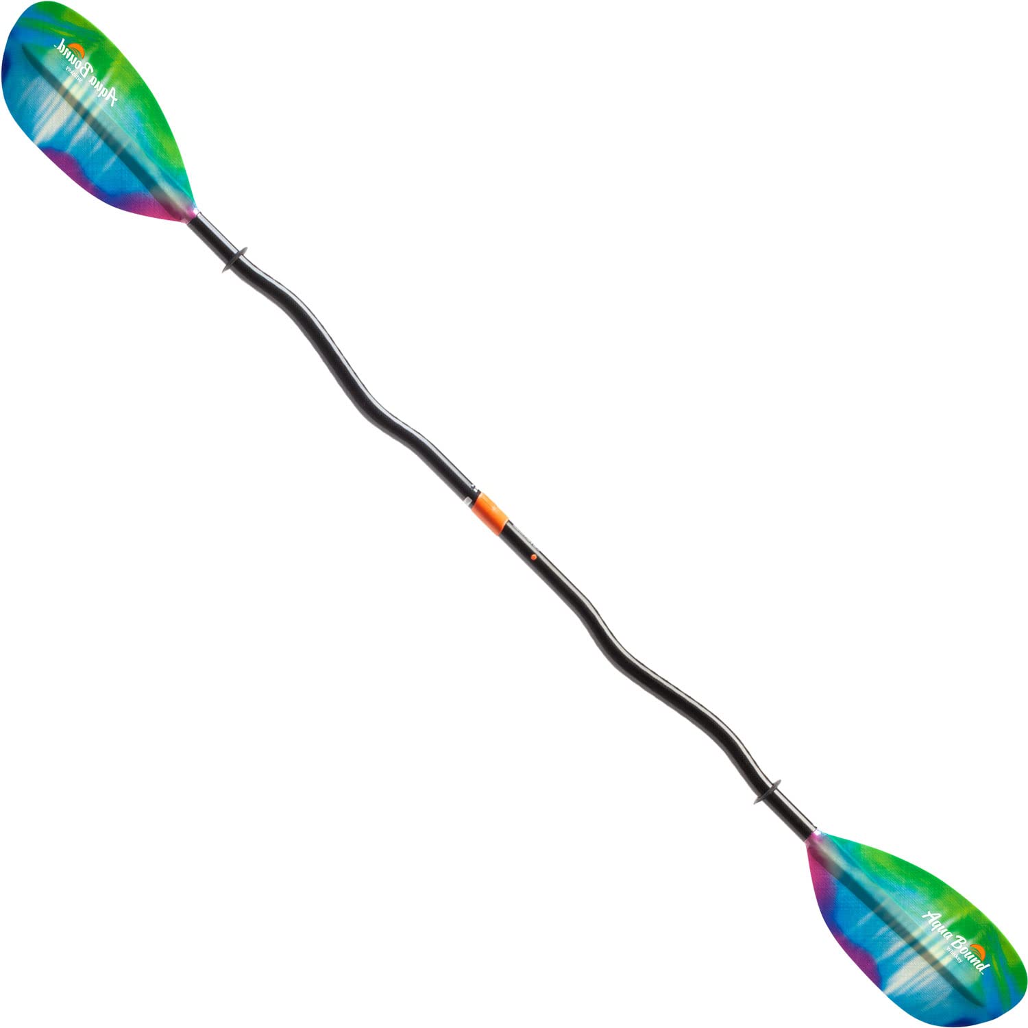 AQUA BUND ウイスキー グラスファイバー ベントシャフト カヤックパドル 2ピース Northern Lights 220 cm