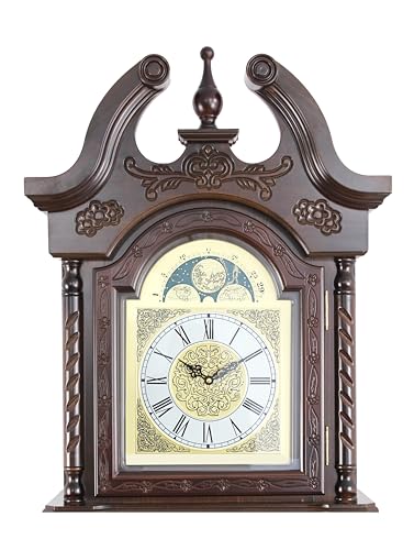 image for Generic 81.5'' Floor Standing Grandfather Floor Clock in a Walnut Fini