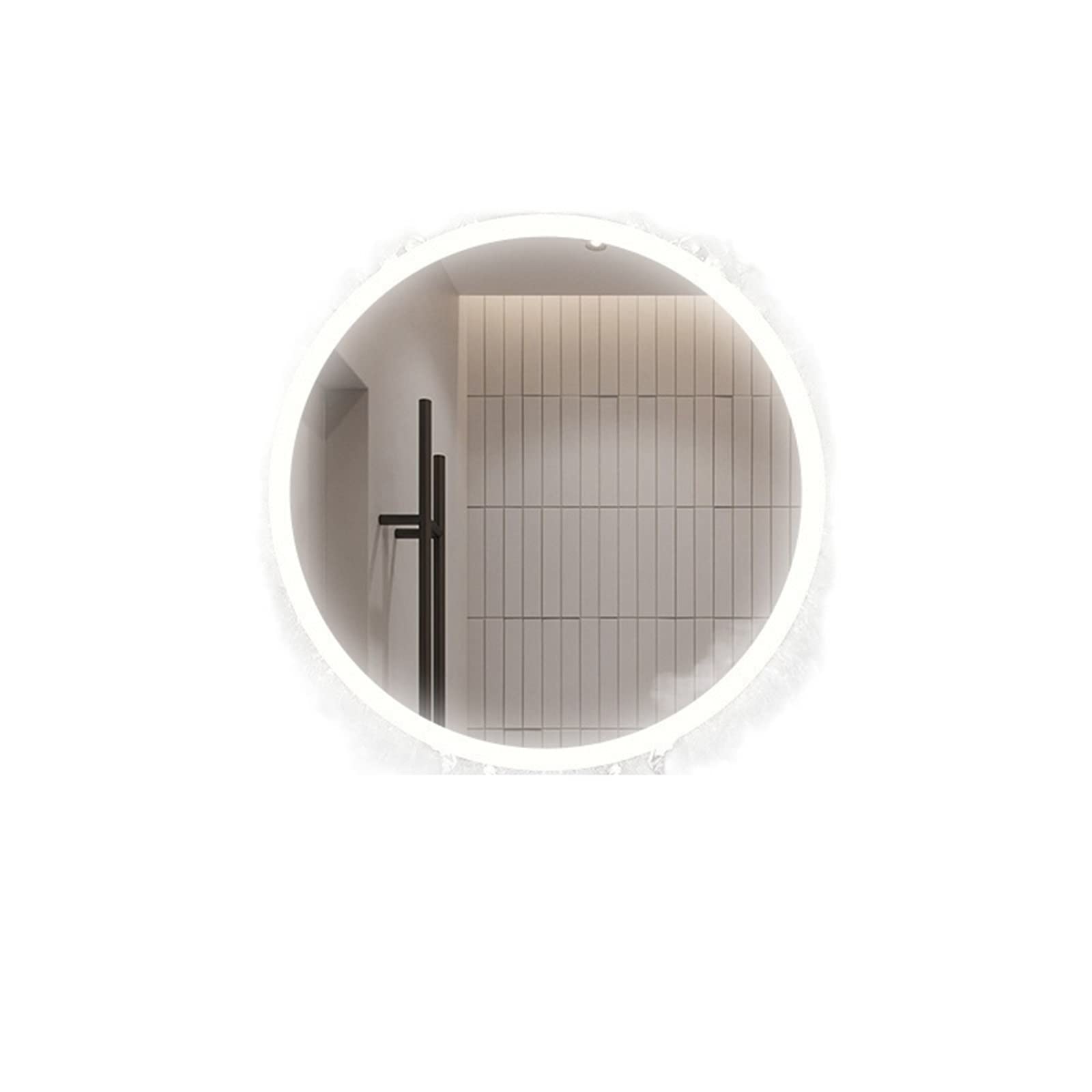 ZALTASBathroom Makeup Mirror Mirror Shower Led Mirror Makeup Round Big Bath Cosmetic Bathroom Mirror Frameless Toilet Magnifying Spiegel