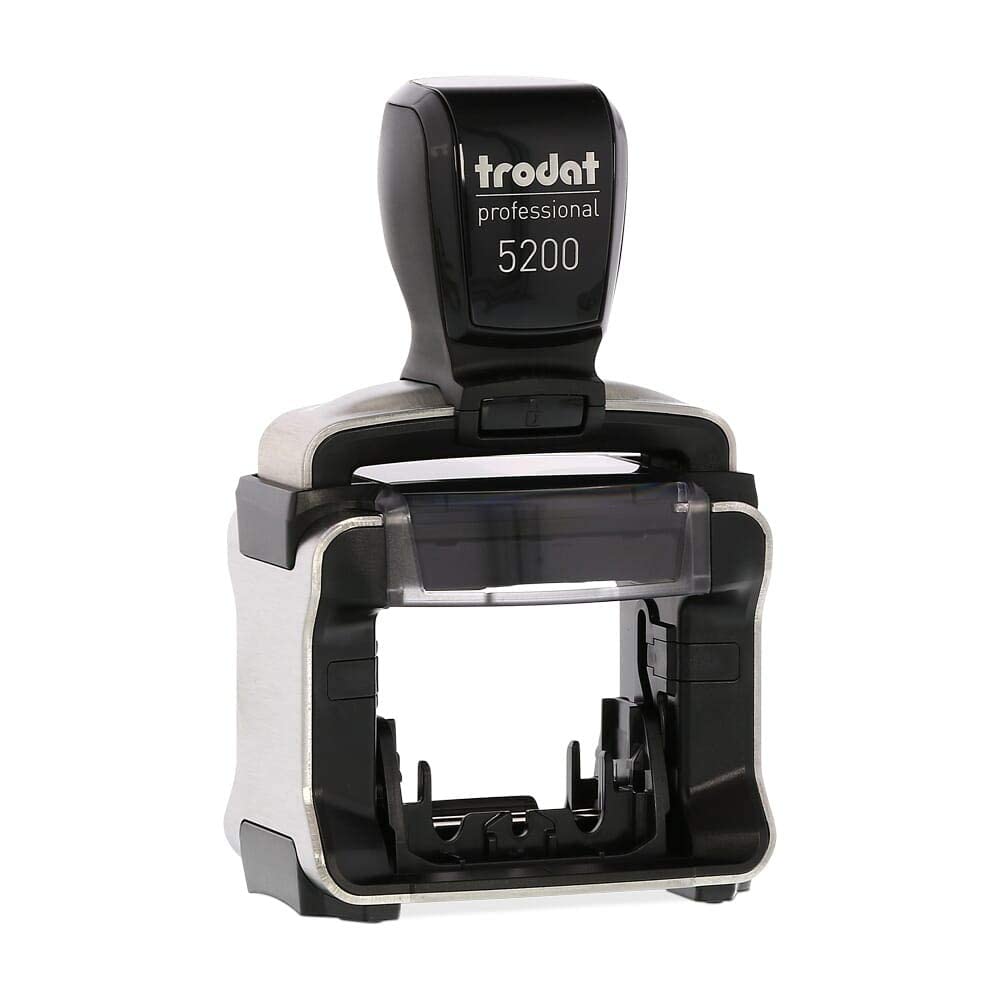 Personalised Stamp Trodat Professional 5200 - To Order With 5 Lines Of Text, Imprint 41 X 24 Mm - Suitable As A Company Stamp, Address Stamp, Doctor Stamp And Much More