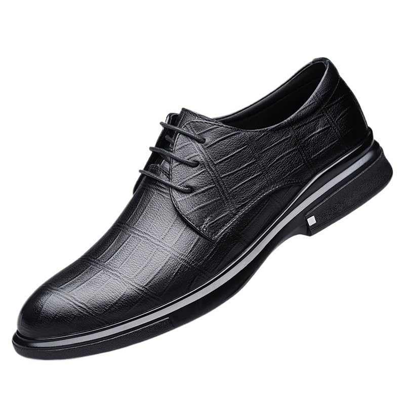 Groom Suit Wedding Shoes for Men Leather Oxford Lace-Up Dress Footwear Formal Business Office Event Style