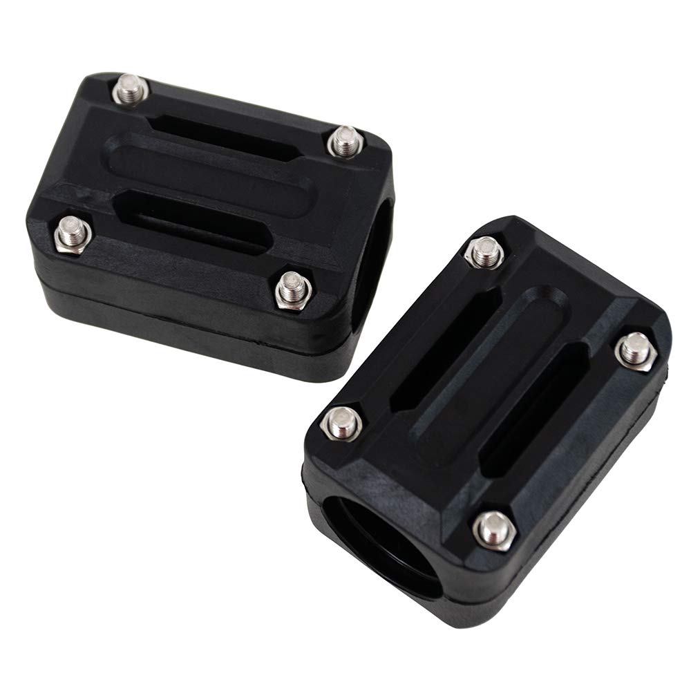 Blocchi paraurti moto, 22mm 25mm protezioni crash bar per NC700X, Africa Twin CRF1000L, 1290 Super Adventure, Tiger Explorer 1200, R1200GS, F800GS, Multistrada 950 (Blu)
