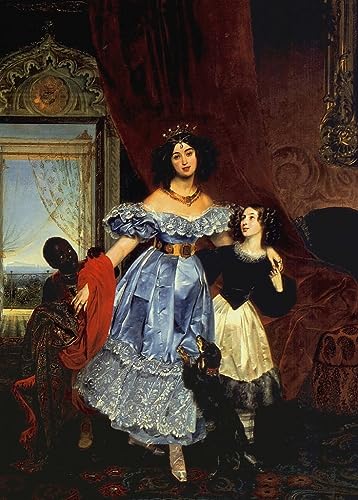 Peinture murale salon Bryullov grand format 60x90 pour décoration élégante de chambre