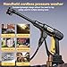 Pressure Washer for makita 18V (NO battery) Cordless Battery Pressure Washer Jet Washers for Car Garden Home Patio with foam spray pot and 5m water hose, 6 in 1 Nozzles Water Gun