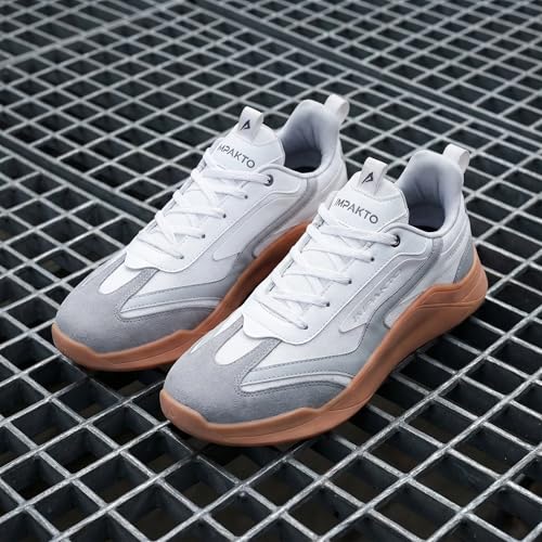 Image of Impakto para X Court Men's Sneakers | Lightweight & Cushioned Insole | Lace-Up Shoes for Casual Outings,Walking & Gym | Anti-Skid Rubber Sole for Non-Marking Activity