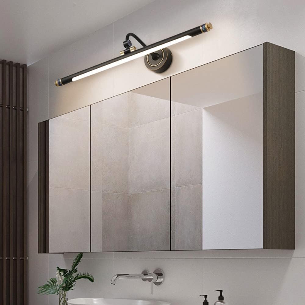 Lámparas Led De Tira Larga Ajustables para Espejo Frontal, Lámpara De Tocador Lineal para Baño, Luminaria para Colocar sobre El Armario del Espejo,Onecolor-62Cm