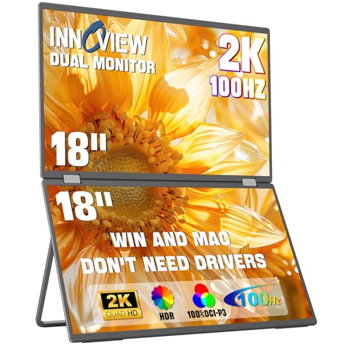 INNOCN 18" 2K 100Hz Dual Portable Monitor INNOCN 18" 2K 100Hz Dual Portable Monitor