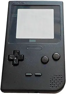 Narwhalss ゲームボーイポケット用 交換カバーセット DIY 交換シェル 着せ替えケース 修理/改造パーツキット 鏡面／ボタン／導電ゴム／ネジ／防塵カバー／バッテリーカバー付 (ブラック)