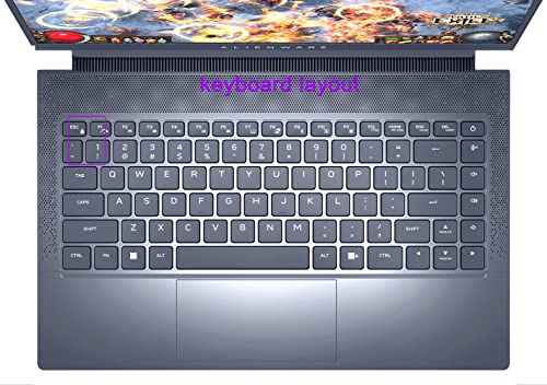 Tpu Keyboard Cover Skin Compatible For 2022 Dell Alienware X14 R1 Gaming Laptop 14 Inch, Alienware X14 R1 R2 Gaming Laptop Keybpard Skin Accessories (Clear) #TOP1