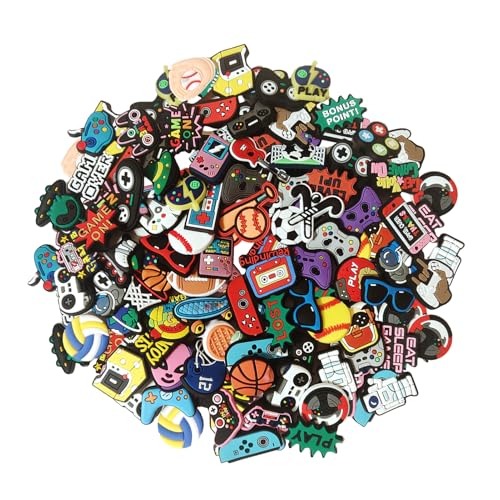 77 Piezas Pin Crocs Aleatorio, PVC Shoe Charms, Jibbitz Crocs, Accesorios Crocs, Pines para Zapatos de Crocs, Adornos de Zapatos, para Adultos, Niños y Niñas